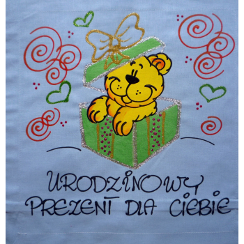 [Db22] Poduszka bawełniana Urodzinowy Prezent dla Ciebie